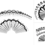 Detailed view of Best Stainless Steel Gauges: Stretch Safely & Stylishly