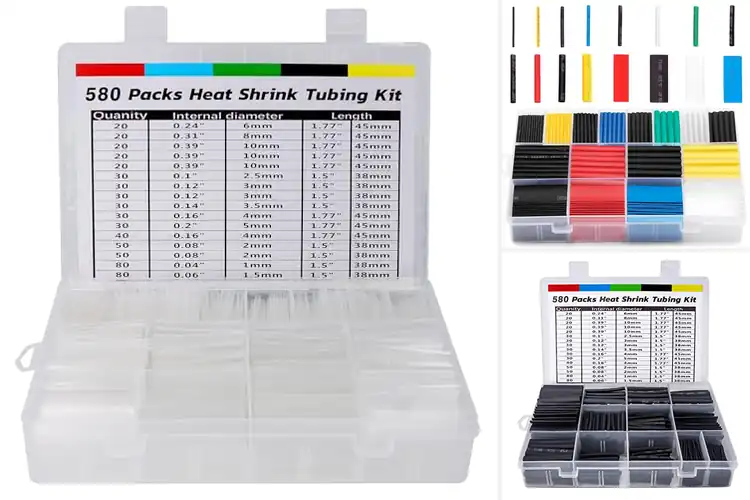 Detailed view of Best 580Pcs Heat Shrink Kit: Ultimate Wiring Solution Guide