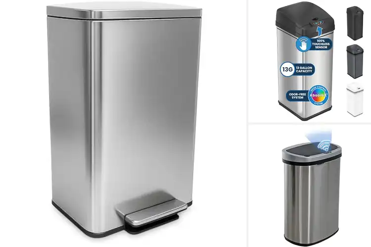 Detailed view of Best Fingerprint-Proof Trash Cans