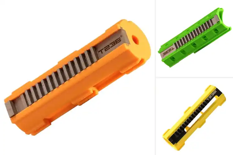 Detailed view of Best Piston Rack Upgrade for Faster, Quieter Airsoft Action