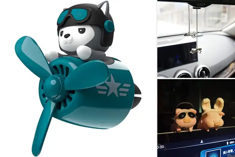 Detailed view of Best Retro Pilot Car Ornaments