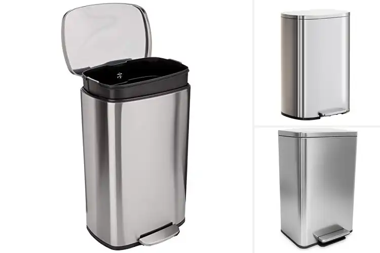 Detailed view of Best Steel Pedal Trash Can: Top 10 Stylish & Durable Picks