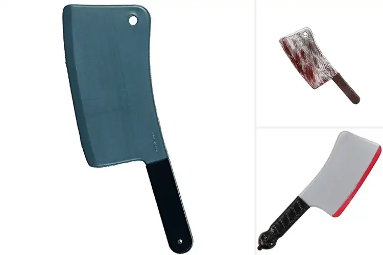 Detailed view of Best Theater Prop Cleaver For Stage